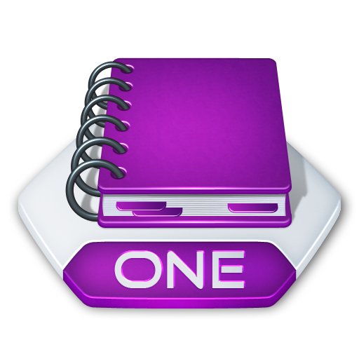 MS OneNote ONE Icon 512x512 png